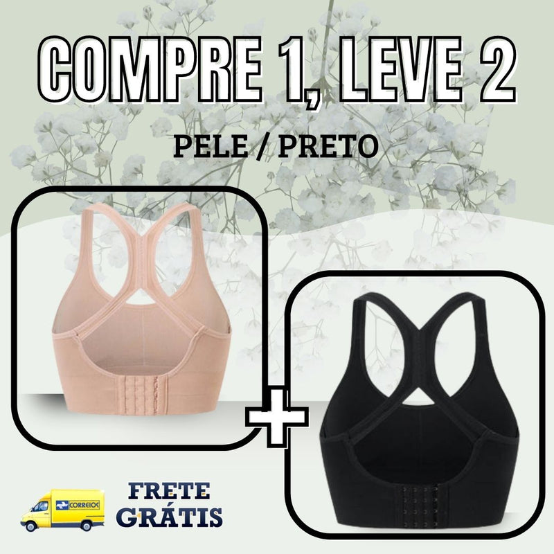 Kit 2 Unidades - Sutiã Up Confort™ Vestuário e acessórios - 039 OneClick Brasil Nude | Preto P (40) Busto 65 à 70cm 