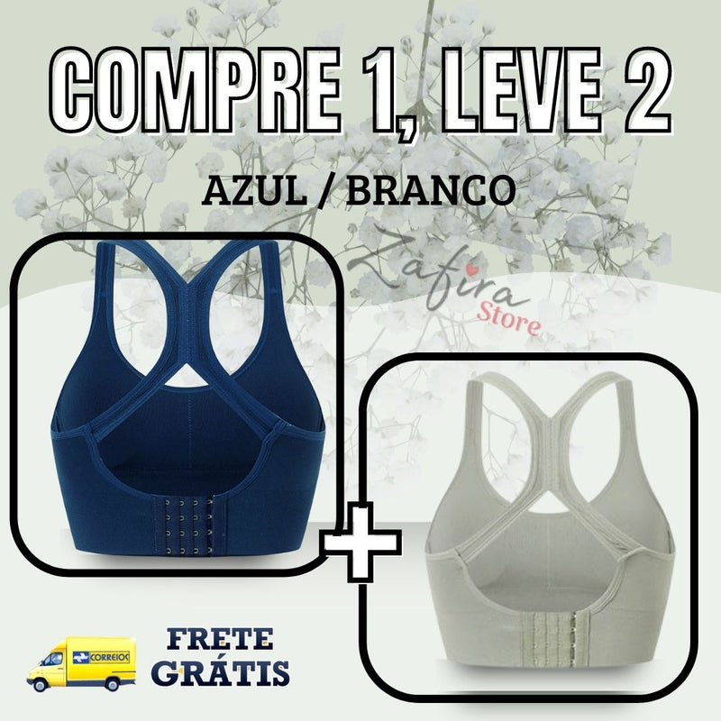 Kit 2 Unidades - Sutiã Up Confort™ Vestuário e acessórios - 039 OneClick Brasil Azul | Branco P (40) Busto 65 à 70cm 